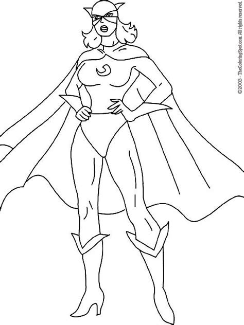female superhero blank superhero coloring pages superhero coloring