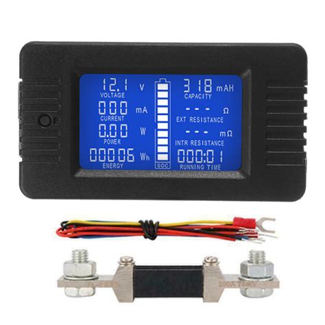 dc multifunction battery monitor meter aaa lcd display digital current multimeter