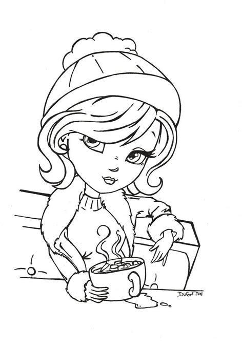 hot cocoa  jadedragonnedeviantartcom coloring pages coloring home