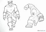 Coloring Juggernaut Supervillains Avengers sketch template