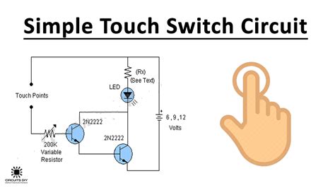 simple touch switch   transistors electronic circuit projects circuit transistors
