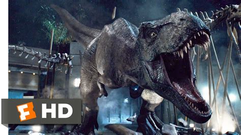 Jurassic World 2015 T Rex Vs Indominus Scene 9 10 Movieclips
