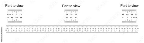 ruler  cm  countdown doble sided scale part  view vice versa