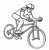 Ciclista Ciclismo Coloriage Coloriages Picgifs Wielrennen Haciendo Animaatjes Colorier Animes sketch template