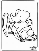 Babar Coloring Pages Advertisement sketch template