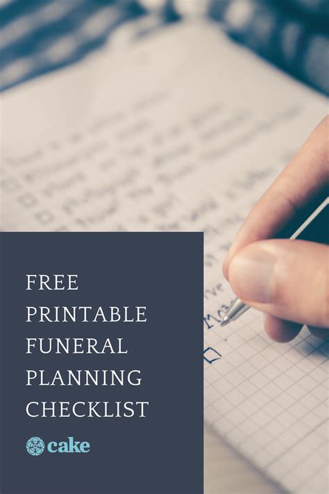 printable funeral planning checklist funeral planning checklist