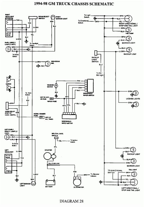 tail light wiring diagram  chevy truck wiring diagram