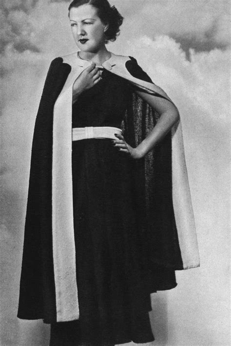 Pin By 1930s 1940s Women S Fashion On 1930s Capes 1930s Fashion
