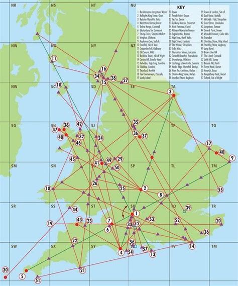 map  englands ley lines   key  sacred sites   pass  ancient aliens