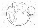 Erde Mond Ausmalbild Kategorien Kostenlos Supercoloring sketch template