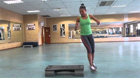 step aerobics  intermediates choreography   tiisetso lephoto youtube