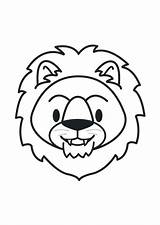 Coloring Lion Pages Face Getcolorings Head Color Printable sketch template