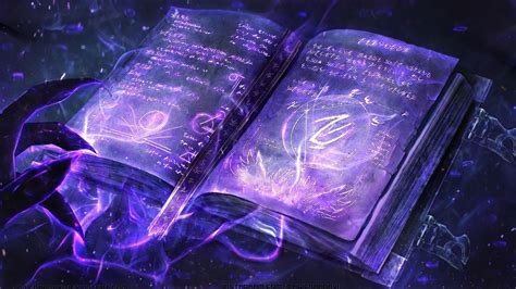 open book  purple lights