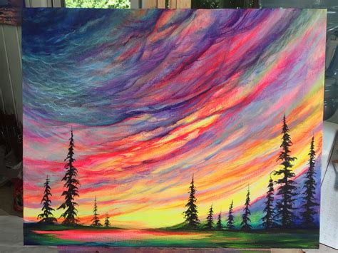 acrylic painting  joni young wwwjoniyoungartcom sunset canvas painting nature art painting