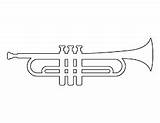Trumpet Trompete Sketch sketch template