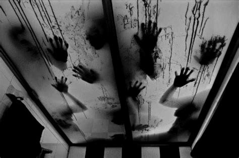 black  white blood creepy hands image   favimcom