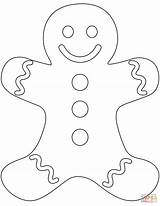 Gingerbread Coloring Man Pages Printable Plain Christmas Drawing Sheet Lebkuchenmann Cookie Template Men Clipart Girl Color Ginger Colouring Vorlage Supercoloring sketch template