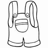Overalls Coloring Printable Little Pages Template Surfnetkids sketch template