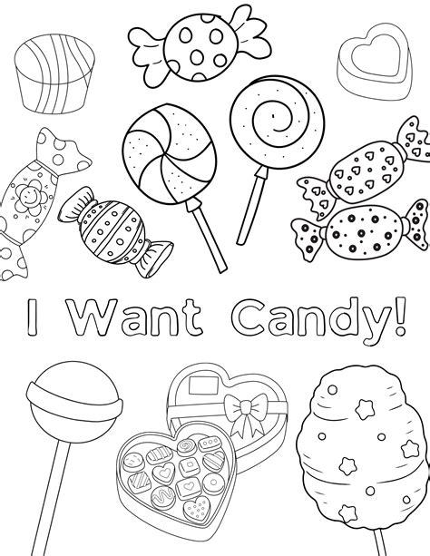 celebrate  sweet tooth   cute candy coloring pages