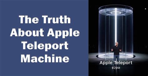 apple teleport machine real  fake revealed  lagos