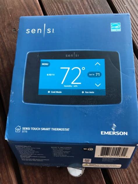 emerson st programmable thermostat  sale  ebay