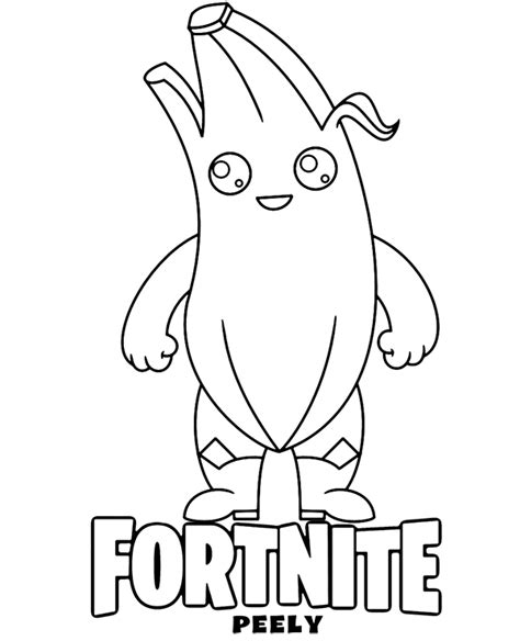 banana fortnite coloring pages coloring home
