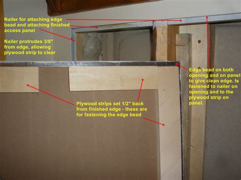 building  plumbing access panel  drywall