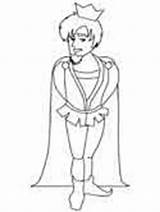 Prince Coloring Pages Medieval Clipart Drawing Handsome Times Arthur Man Prince2 Fantasy King Colouring Characters Princess Kids Template Drawings Sketch sketch template