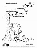 Peg Cat Coloring Pages Kids Plus Pbs Birthday Sheets Party Printable Sheet Abc Book Tree Cats Kid Pintar Visit Activities sketch template