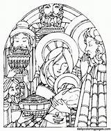 Coloring Pages Epiphany Manger Jesus Color Christmas Nativity Away Kids Printable Print Adults Catholic Sheets Advent Getcolorings Para Colorear Crafts sketch template