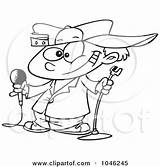 Comedian Boy Cartoon Outline Clip Toonaday Illustration Royalty Rf Printable Goofy Female Poster Print 2021 Clipartof sketch template