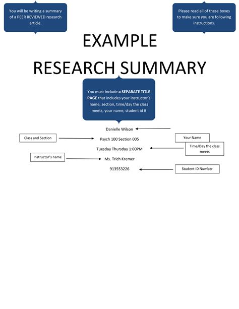 summary  examples format  examples
