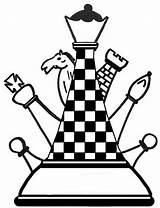 Chess Ajedrez Colorear Bestcoloringpagesforkids sketch template