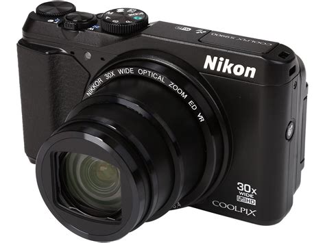 nikon coolpix s9900 black 16 00 mp wide angle digital camera