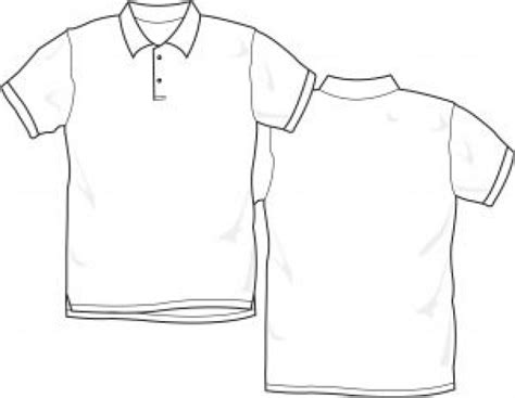blank polo shirt template clipartsco