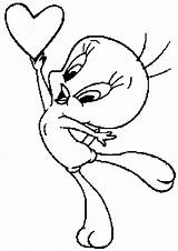 Tweety Coloring Pages Bird Valentine Printable Cartoon Drawing Kids Cute Character Colouring Disney Drawings Tattoo Happy Clip Gif Google Board sketch template