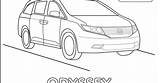 Honda Coloring Odyssey Pages Ae86 Cr Template Kids sketch template