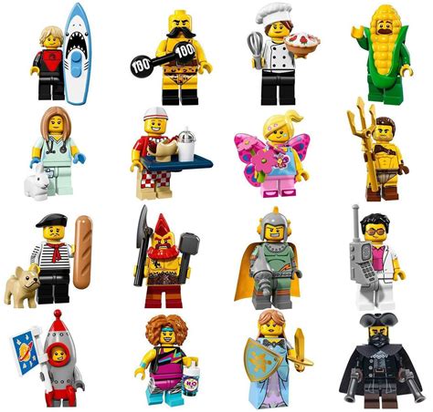 lego minifigures series 17 complete set of 16 minifigures 71018 new