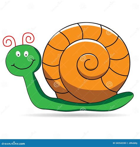 cartoon snail royalty  stock  image