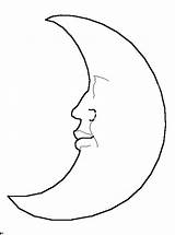 Moon Coloring sketch template