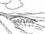 Coloring River Bridge Pages Kids Water Awareness Conservation Inspire sketch template