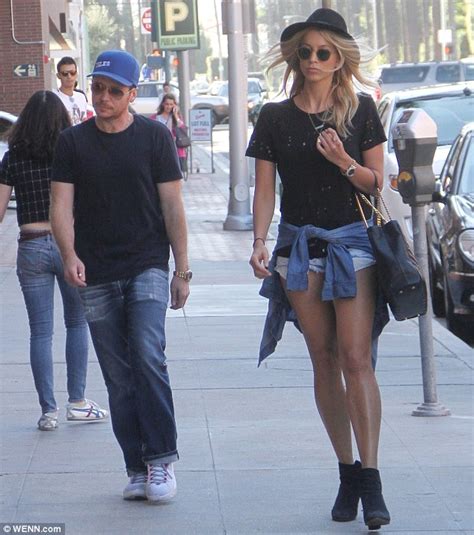 entourage s sabina gadecki puts on a leggy parade in barely there denim shorts as she steps out