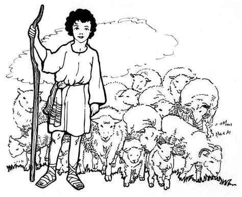shepherd boy fantasy coloring pages