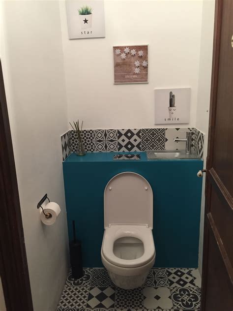 toilette suspendu avec lave main