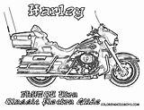 Coloring Harley Glide Davidson Electra Yescoloring Flhtcu Utra sketch template