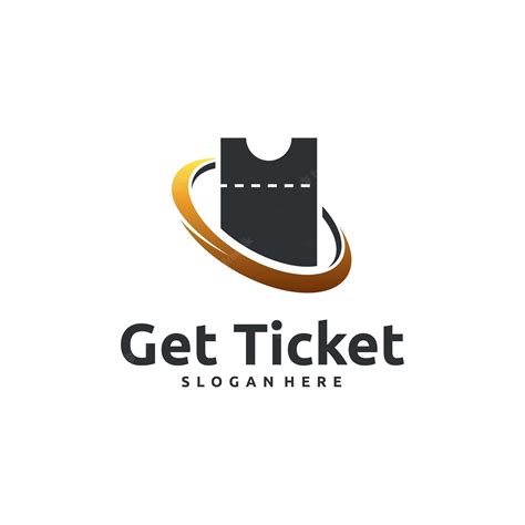 premium vector simple ticket logo designs vector  ticket logo template
