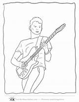Guitars Coloringhome sketch template