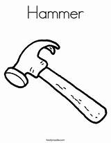 Hammer Coloring Pages Tool Worksheet Happy Box Tools Poppa Fathers Printable Martillo Construction Father Twistynoodle Kids Print Colouring Time Noodle sketch template