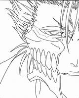 Grimmjow Bleach Coloring Lineart Pages Template sketch template