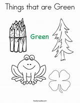 Green Coloring Color Pages Things Popular sketch template